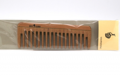 Kostkamm: Taschenkamm, Holz, breit 14 cm