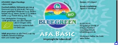 Bluegreen: AFA Basic Algen - Ursprüngliche Lebenskraft 360 Pressl.