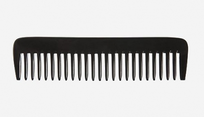 Kostkamm: Afro-Strähnen-Kamm aus Horn breit, 18 cm