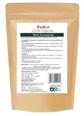 radico organic: Bio Methi Kräuter Pflegepackung 100 g